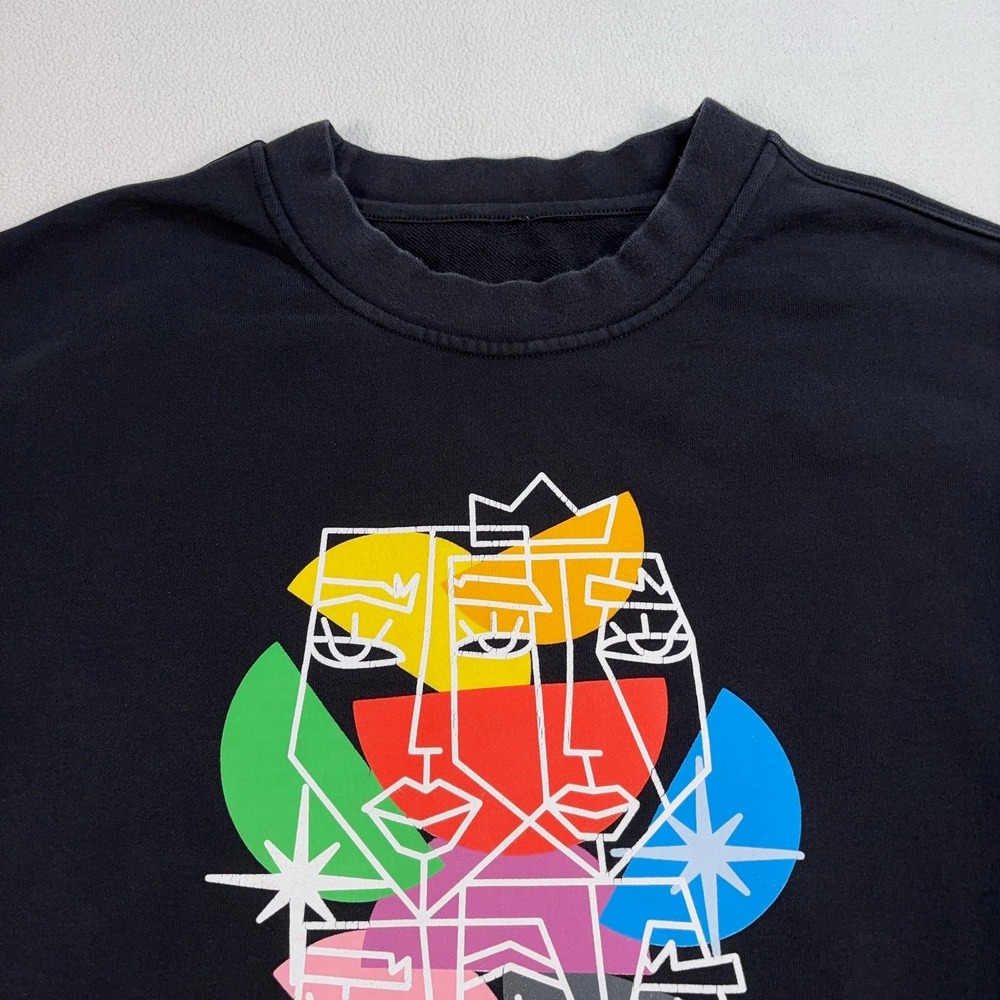 Lululemon Perfectly Oversized Sweatshirt Women's S/M* Black Pride Graphic‎ Logo - Picture 3 of 12